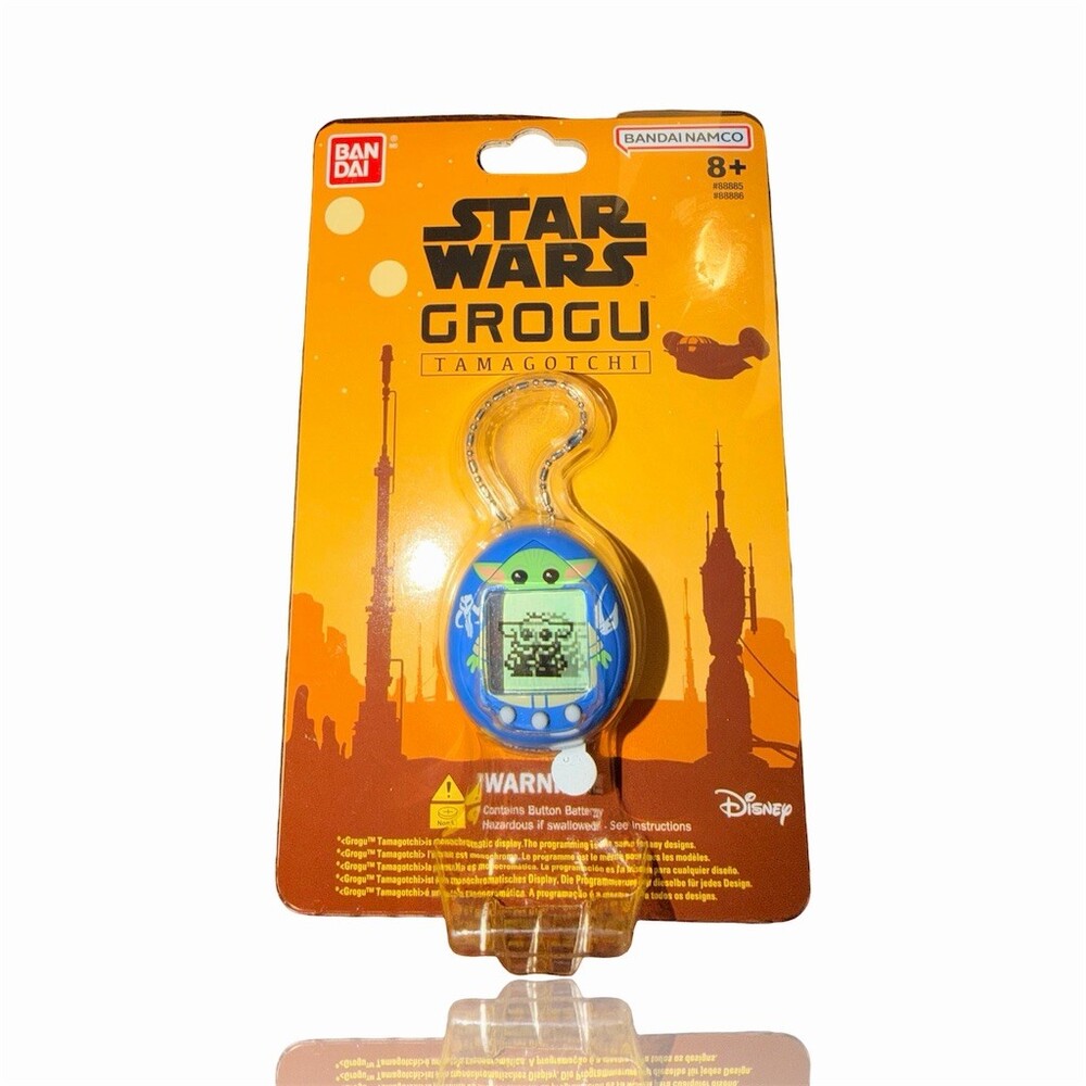 Bandai Tamagotchi Nano Star Wars Grogu The Child Blue Virtual Pet Keychain